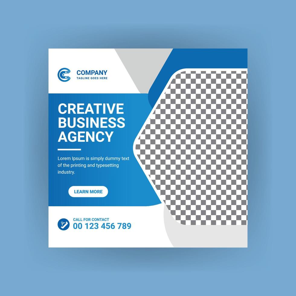 Creative business marketing promotion social media post, Digital web banner design vector