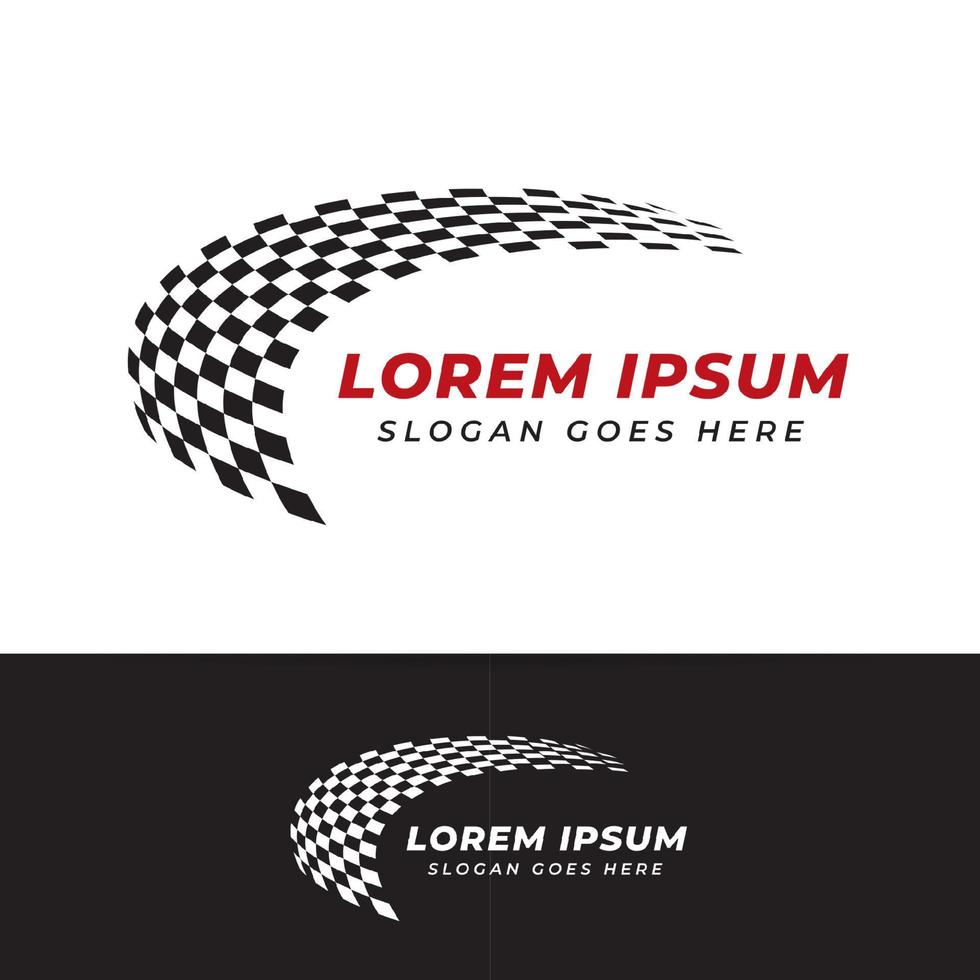 Race flag vector icon symbols. simple design checkered flag logo template