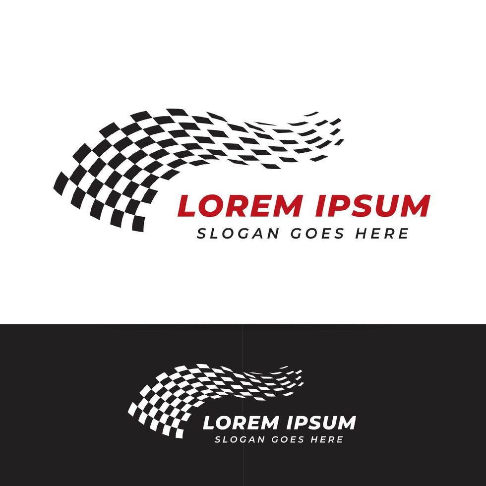 Race flag vector icon symbols. simple design checkered flag logo template