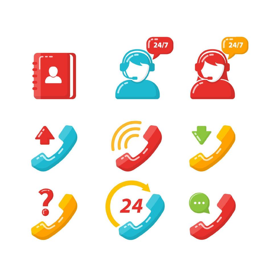 Customer service icon vector. phone call icon designs vector