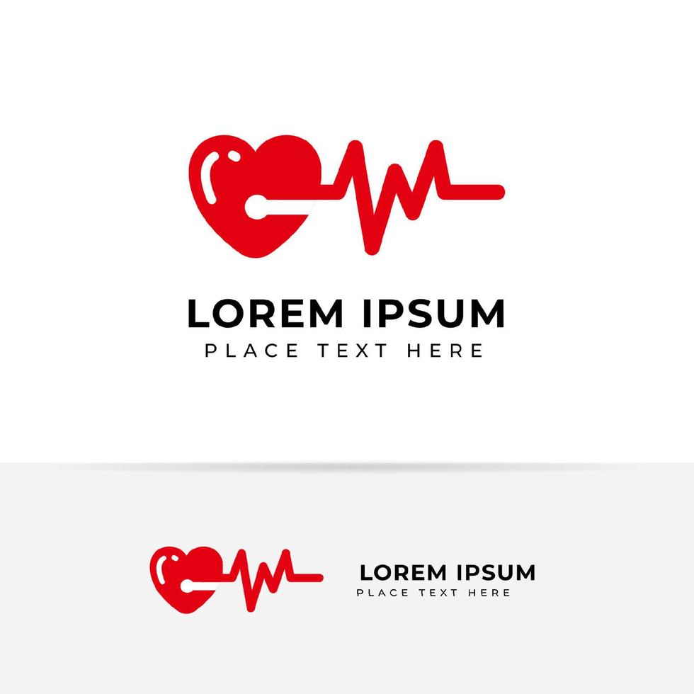 Heart beats with pulse line vector illustration. Heartbeat vector icon symbol.