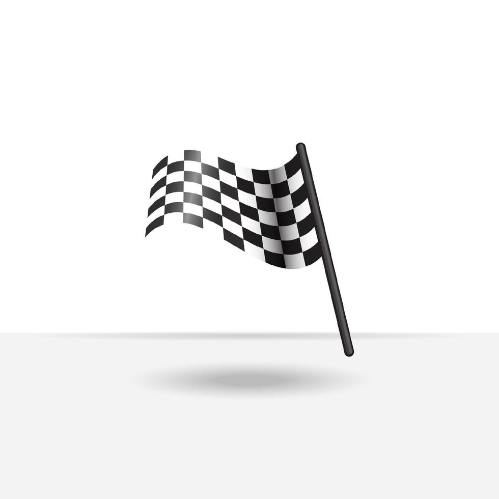 Race flag vector icon symbols. simple design checkered flag logo template