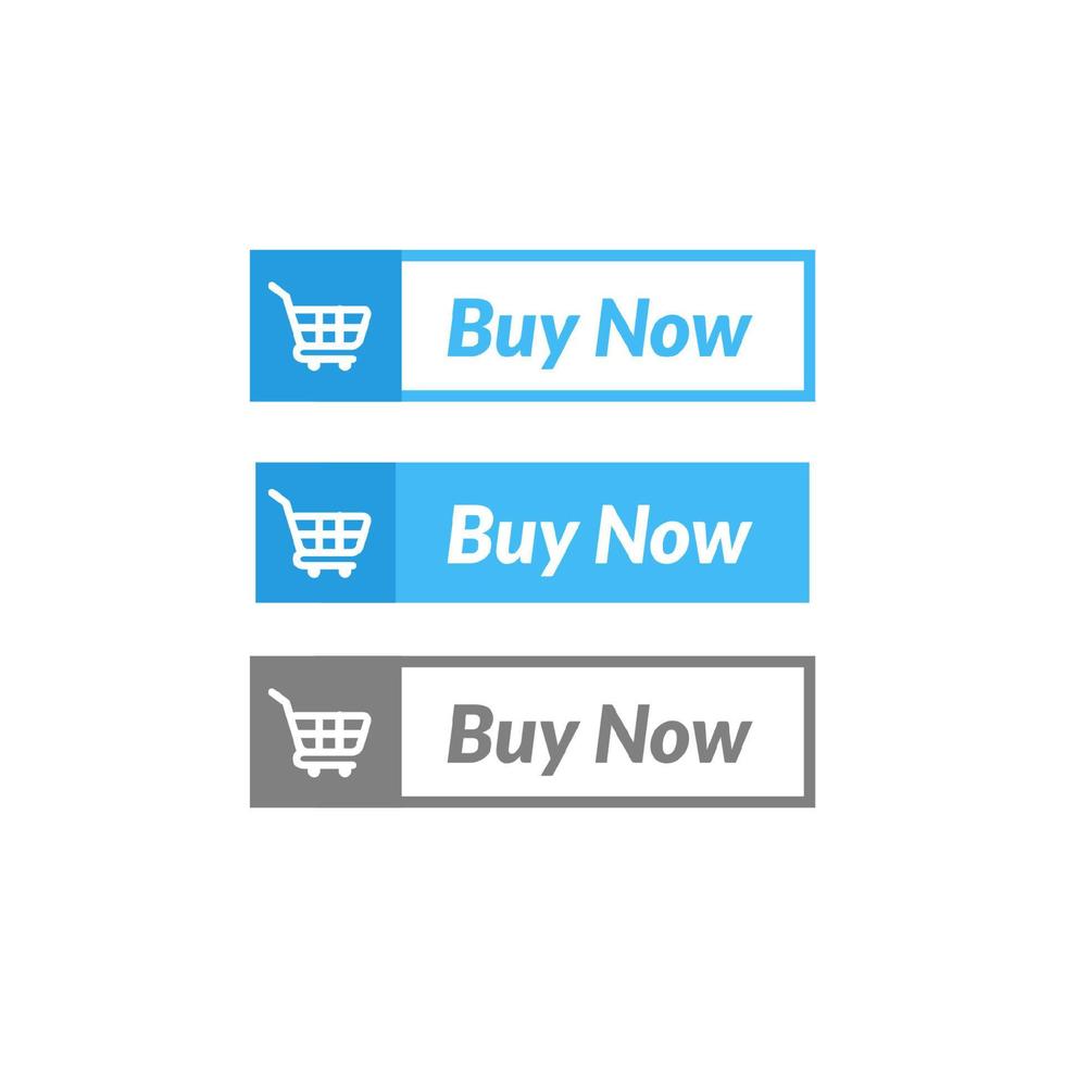diseño simple del botón comprar ahora. diseño de material de icono de tienda online vector