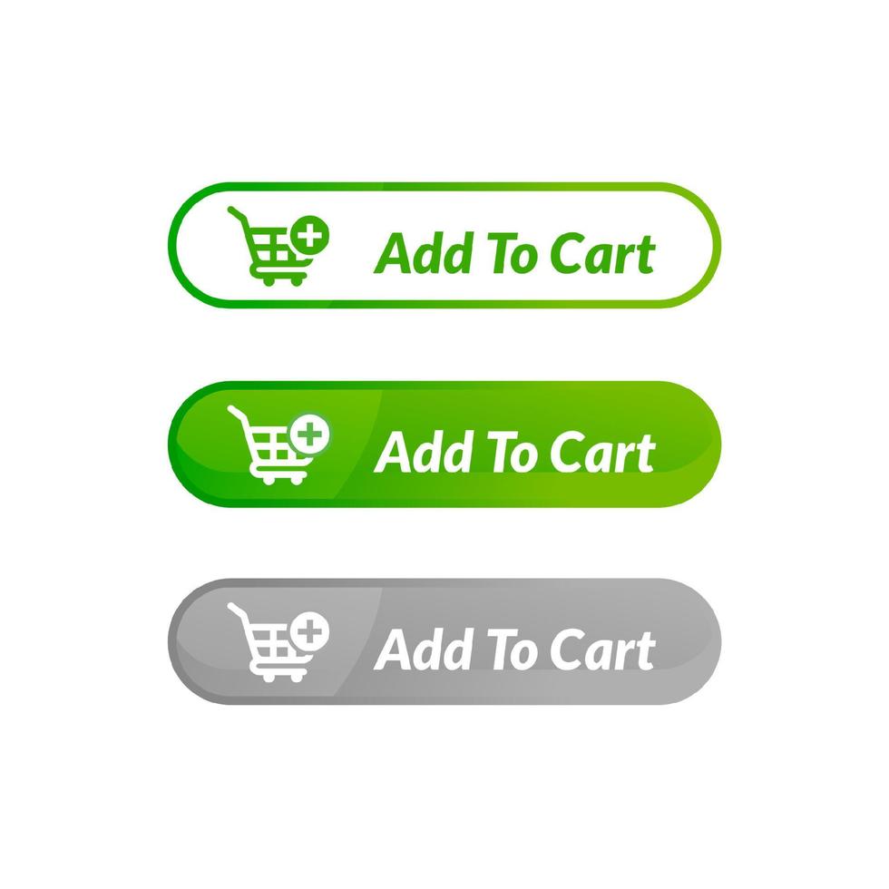 modern design of add to cart button. online shop icon material design vector