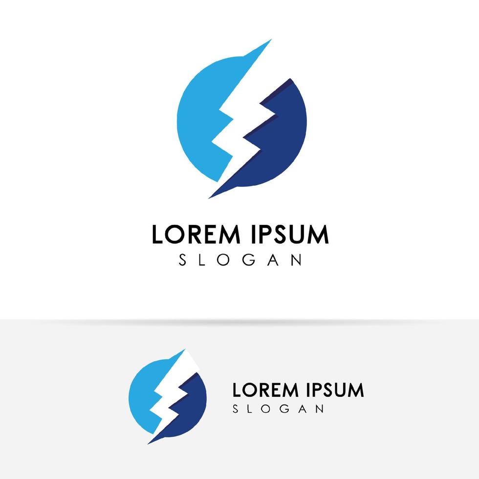 Creative electric logo design template. Bolt Energy Vector Icon design