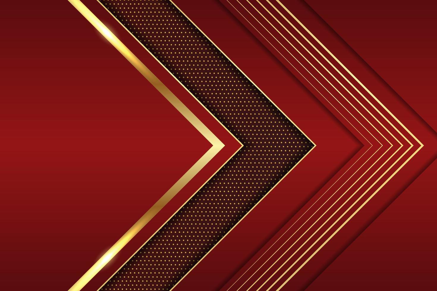 Luxury Background Abstract Elegant Arrow Geometric Shiny Line Gold with Maroon vector