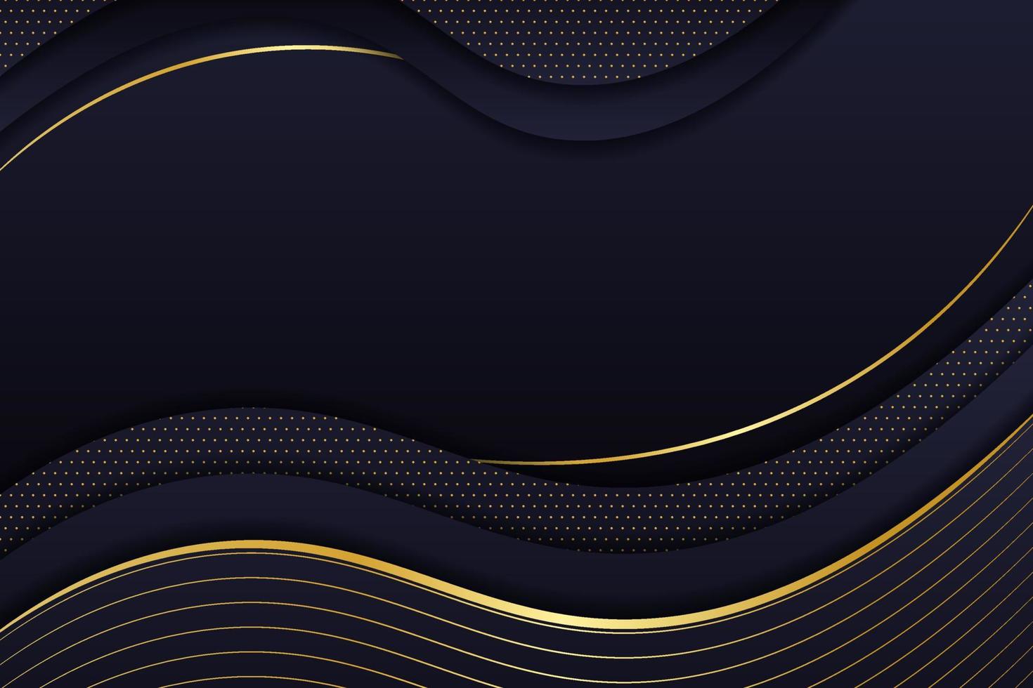 Luxury Background Abstract Elegant Minimalist Dynamic Shiny Line Gold with Navy vector