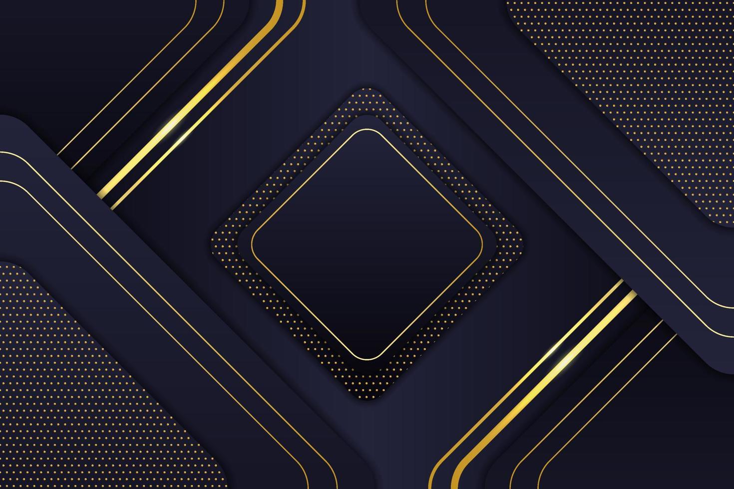 Luxury Background Abstract Elegant Minimalist Geometric Shiny Line Gold with Navy vector