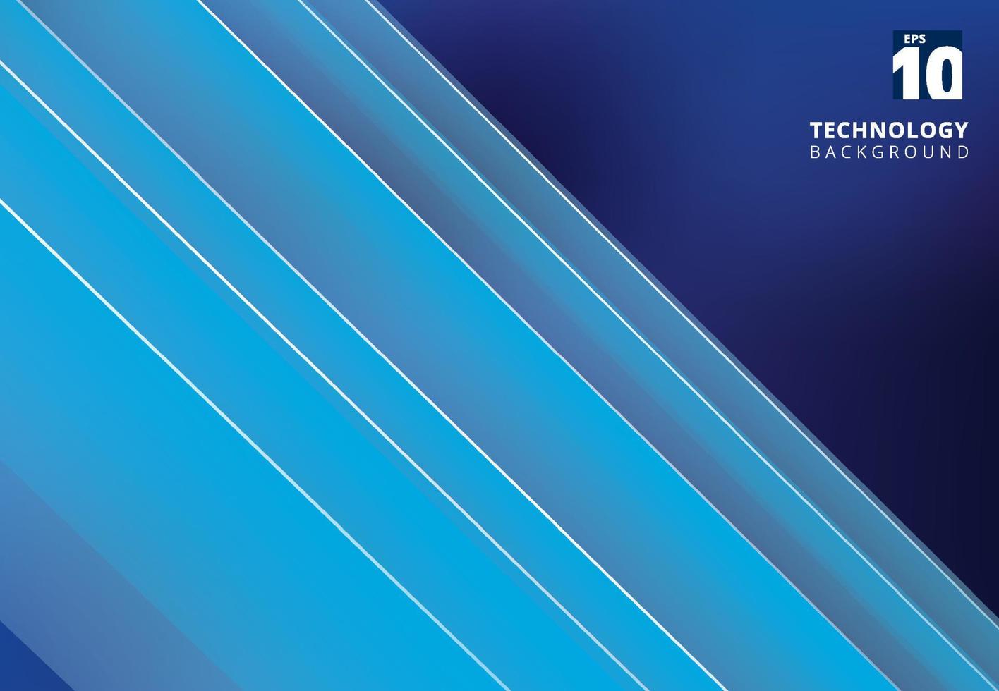 Abstract blue image that depicts technology with overlapping diagonal lines. vector