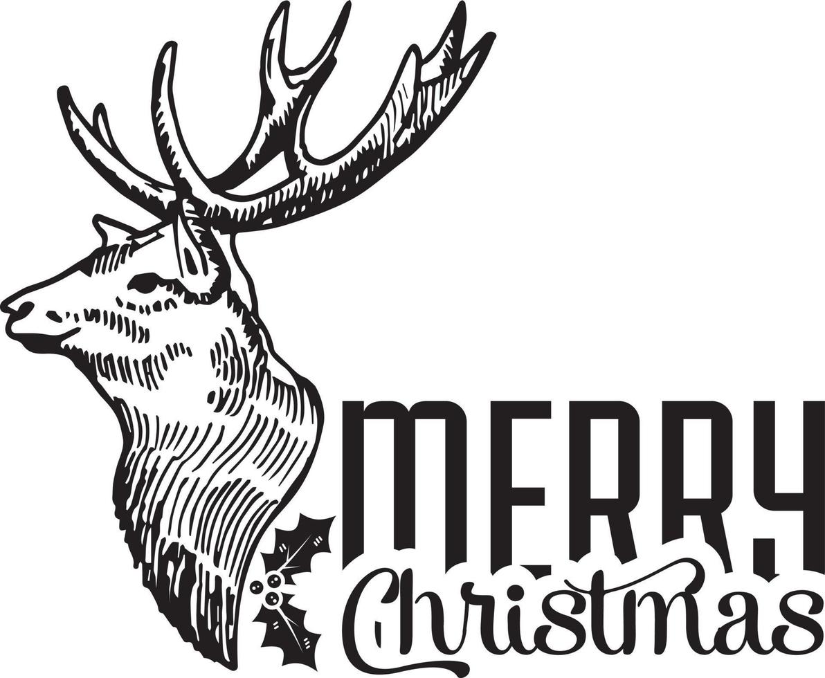 Merry Christmas. Happy New Year, . Typography . Vector logo, emblems ...