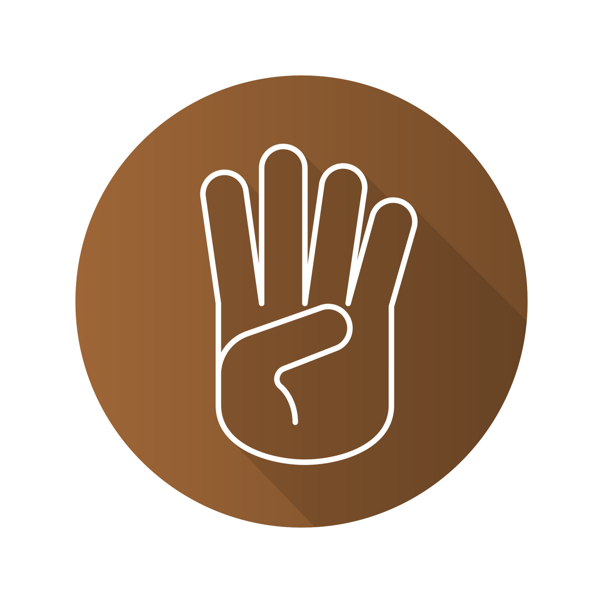 4 Fingers Up Gang Sign - 4ly2huf