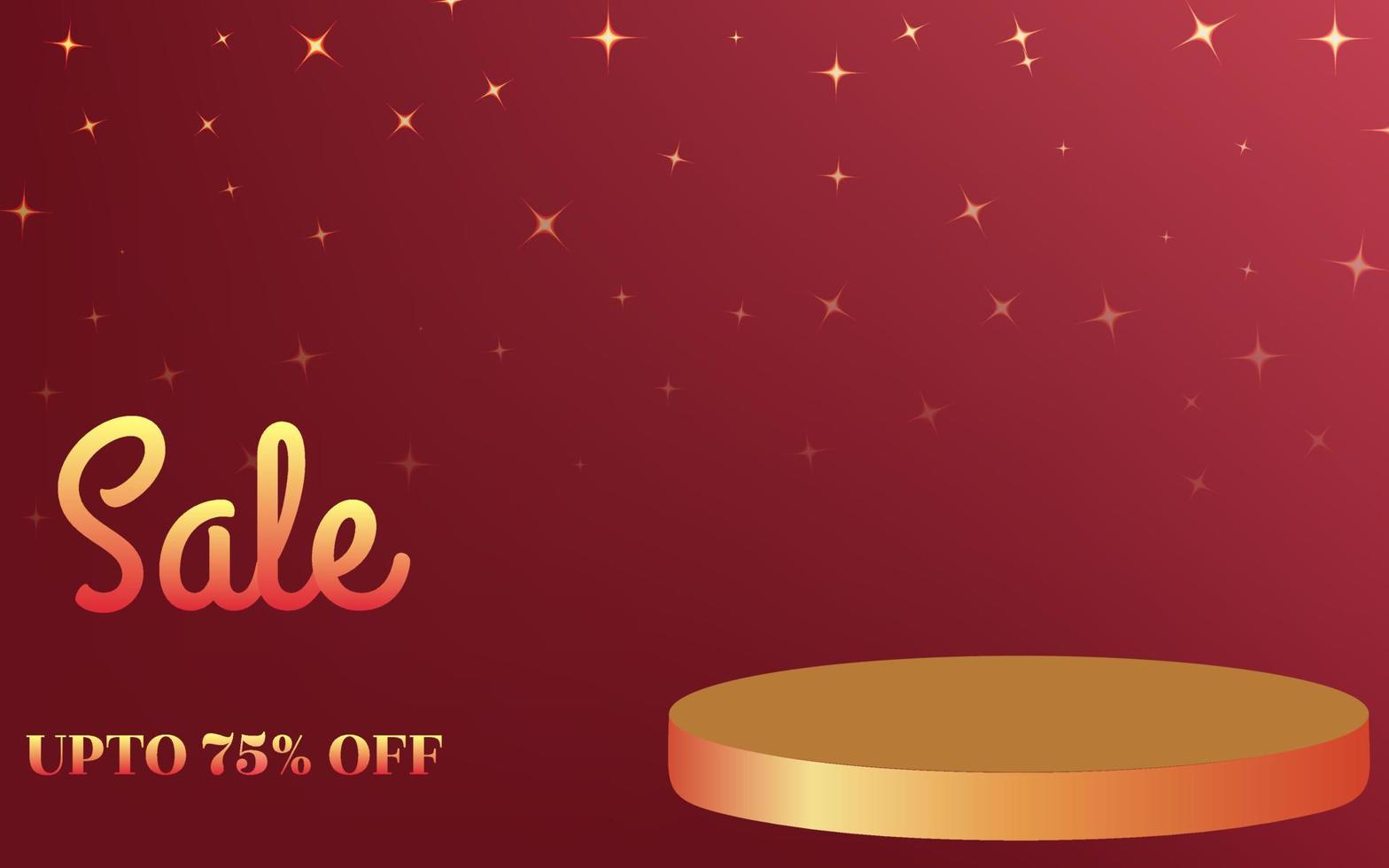 creative festive sales banner with empty podium with simple artwork background, Creative festival banner for festive season promotion and advertisement. vector