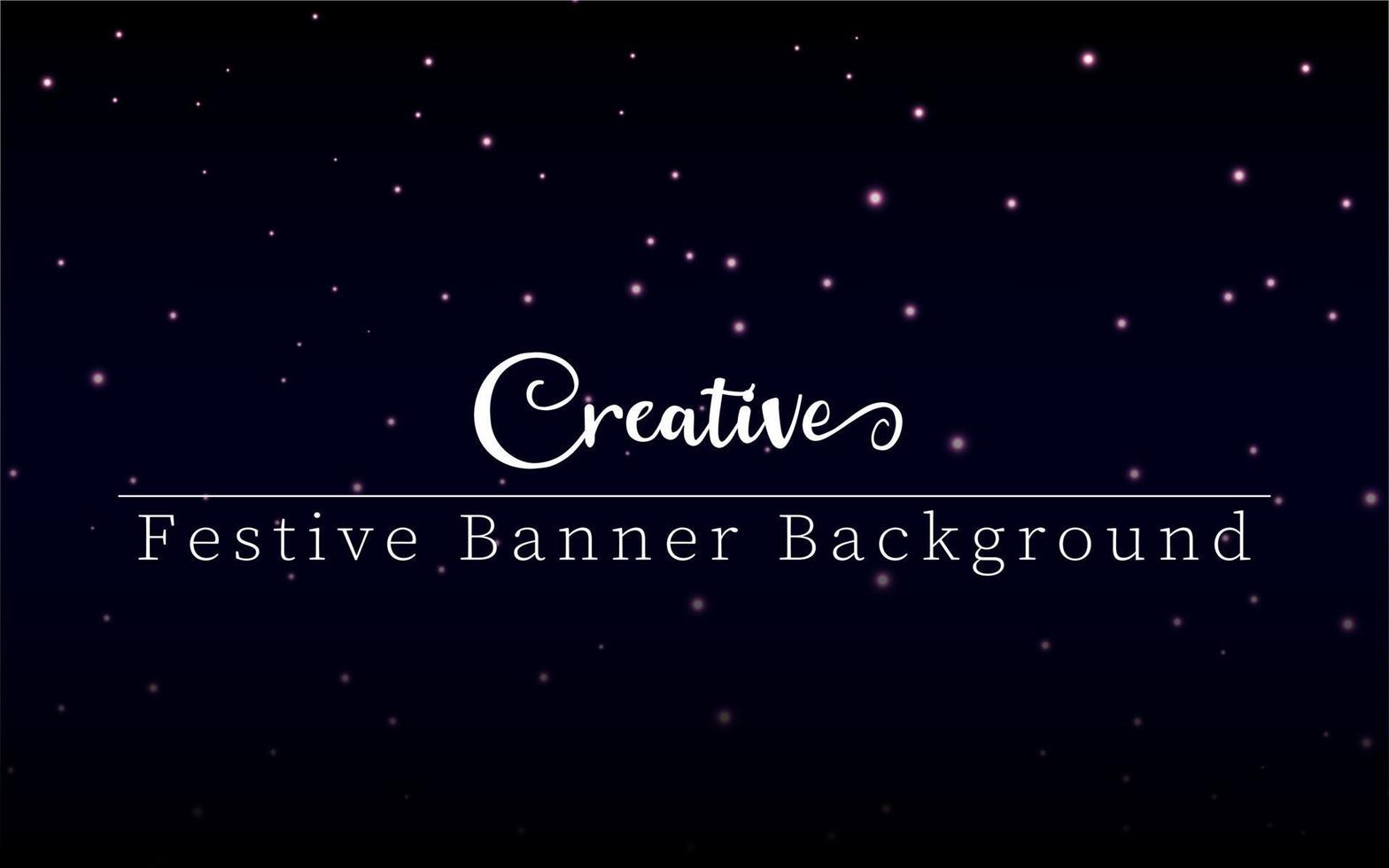 Creative glowing dot elements on dark background, Creative festival banner for festive season promotion and advertisement. vector