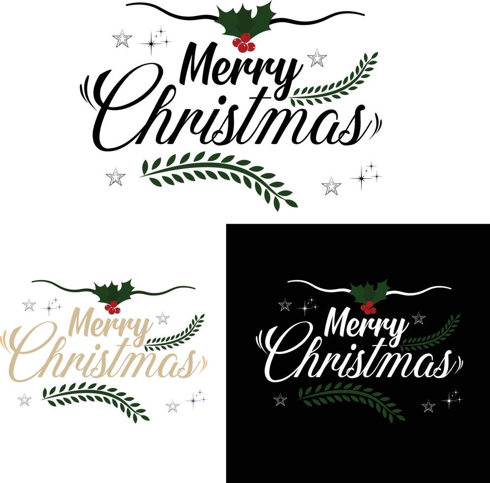Christmas And New Year typography t-shirt design. It can be used on T-Shirts, Mugs, Poster Cards, and much more. vector