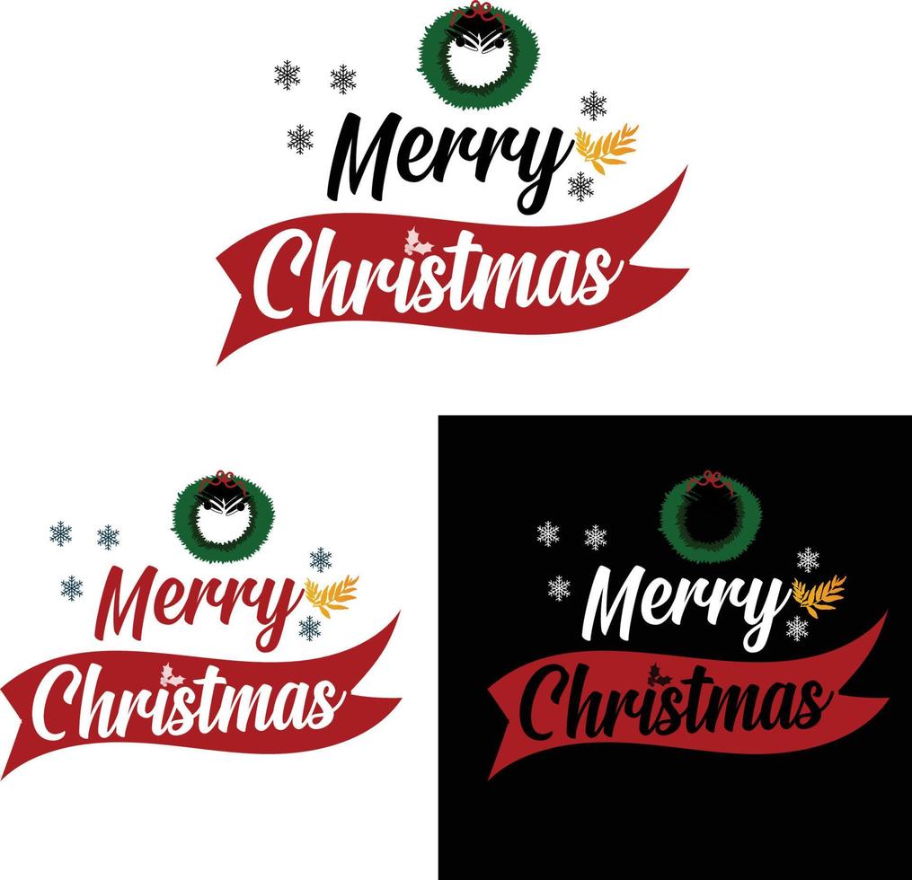 Christmas And New Year typography t-shirt design. It can be used on T-Shirts, Mugs, Poster Cards, and much more. vector