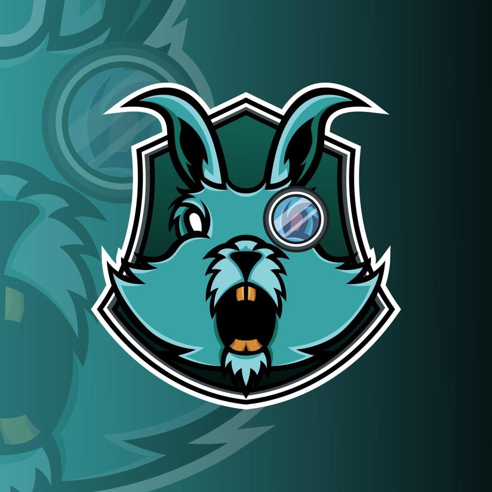 Rabbit mascot logo vector