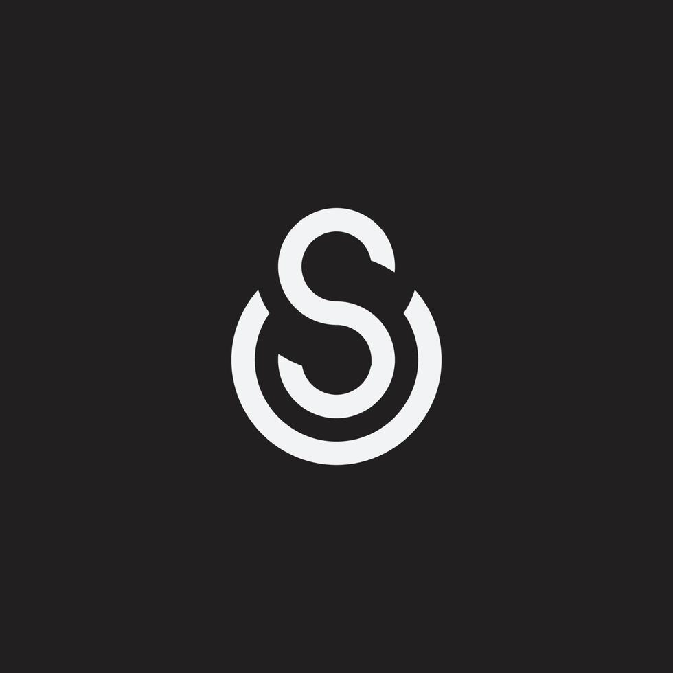 SU monogram design vector