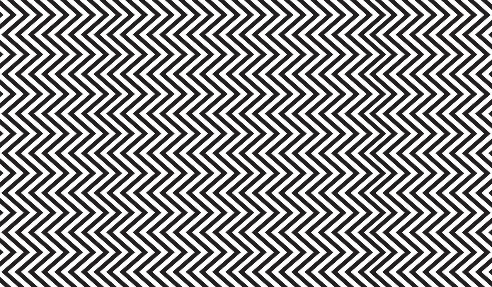 Horizontal black and white zigzag stripes pattern. Geometric repeating pattern of zigzag. Vector design