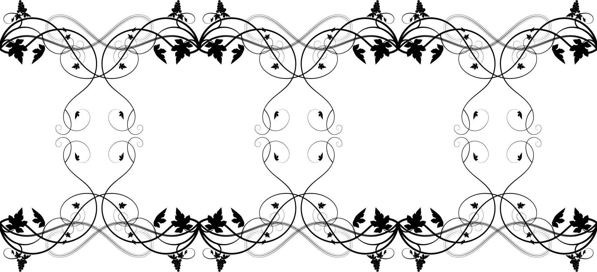 ornament with grapes weaving seamless pattern vector