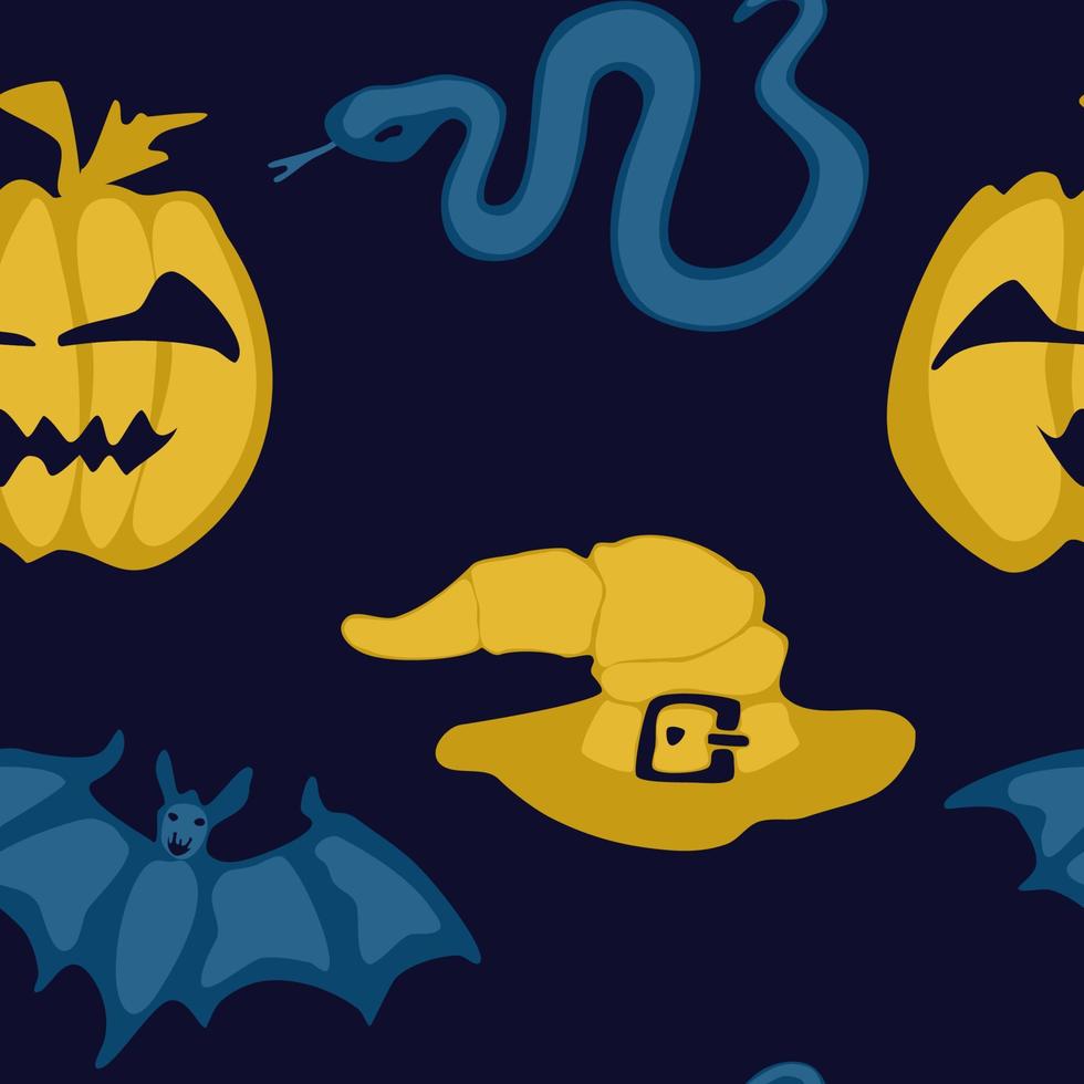 simple, no, brillante, seamless, patrón, para, halloween vector