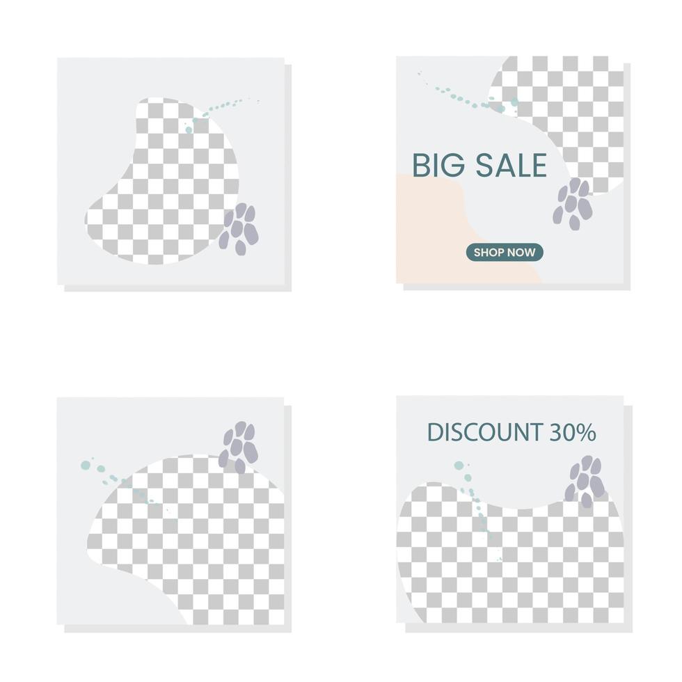 Organic sale instagram post template Free Vector