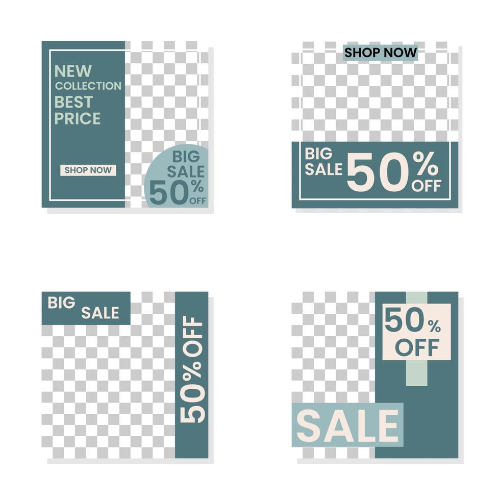 Organic sale instagram post template Free Vector