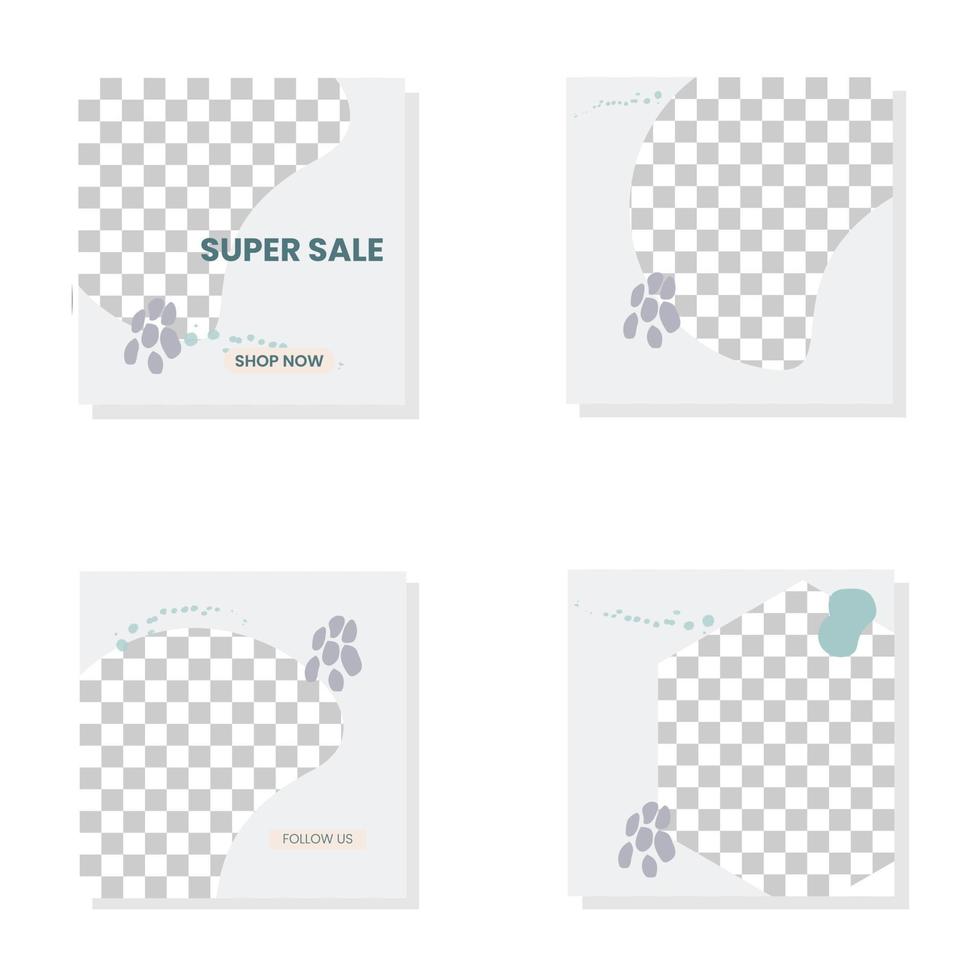 Organic sale instagram post template Free Vector