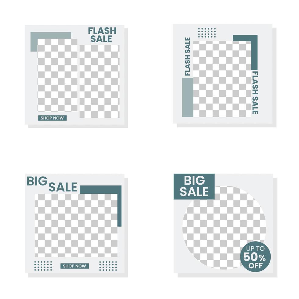 Organic sale instagram post template Free Vector