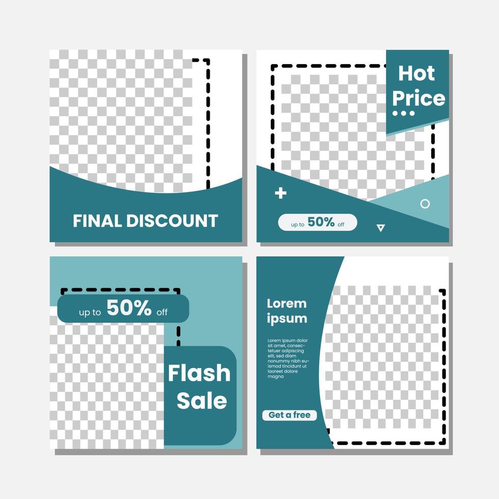 Organic sale instagram post template Free Vector