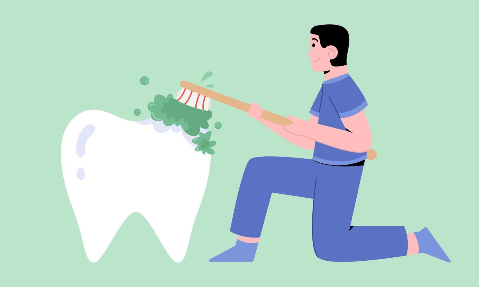 concepto de cuidado dental vector