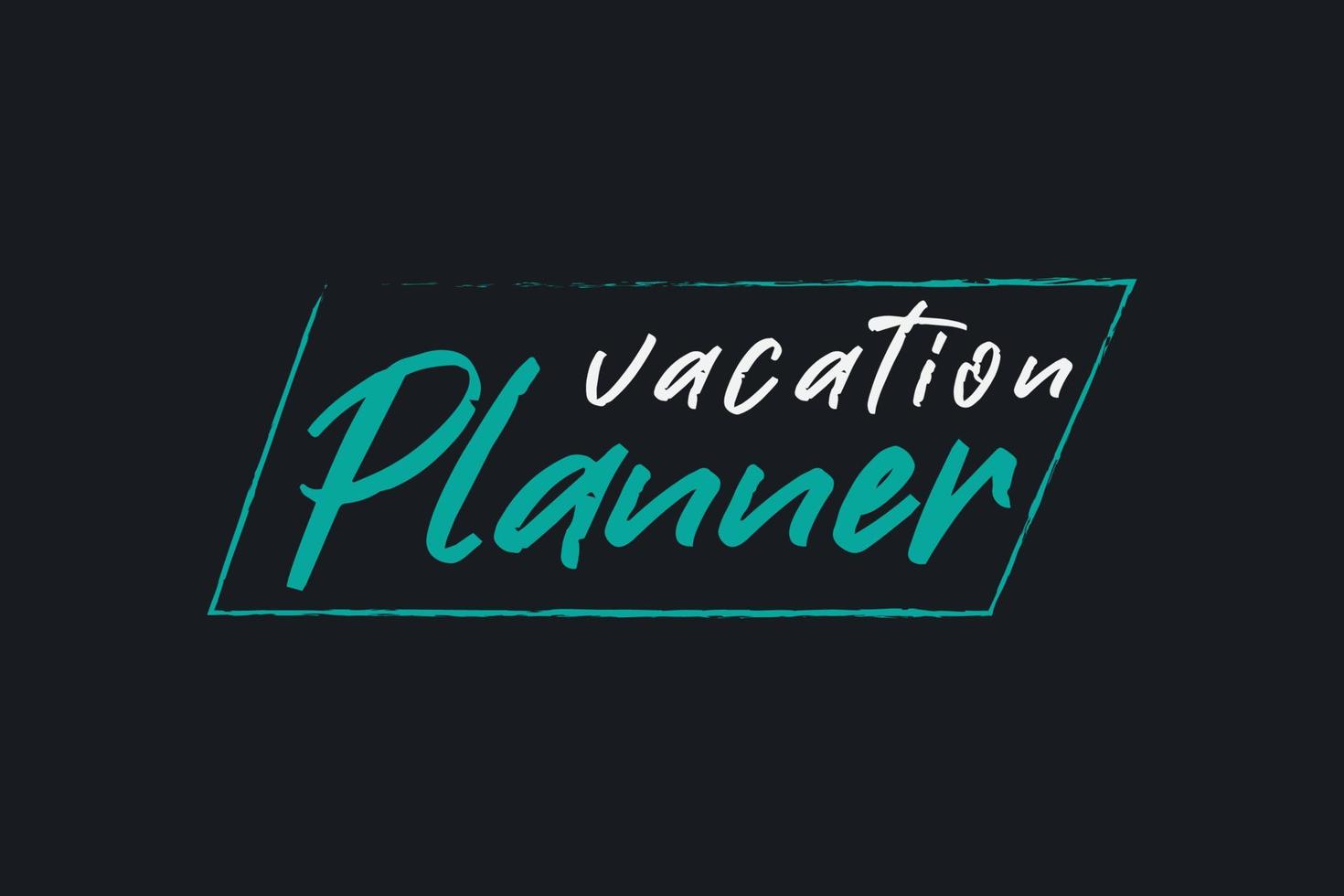 Typography planning t-shirt design vector