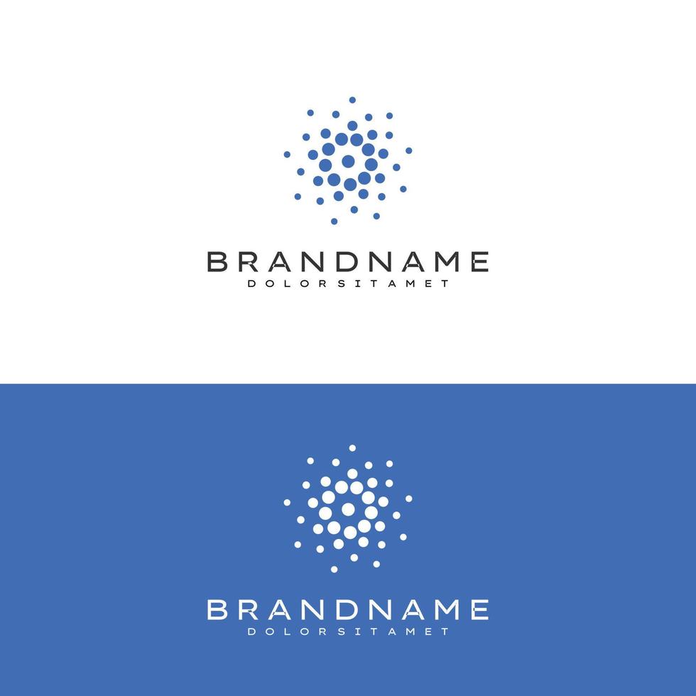 circle round flow Logo shape modern icon for construction technology vector