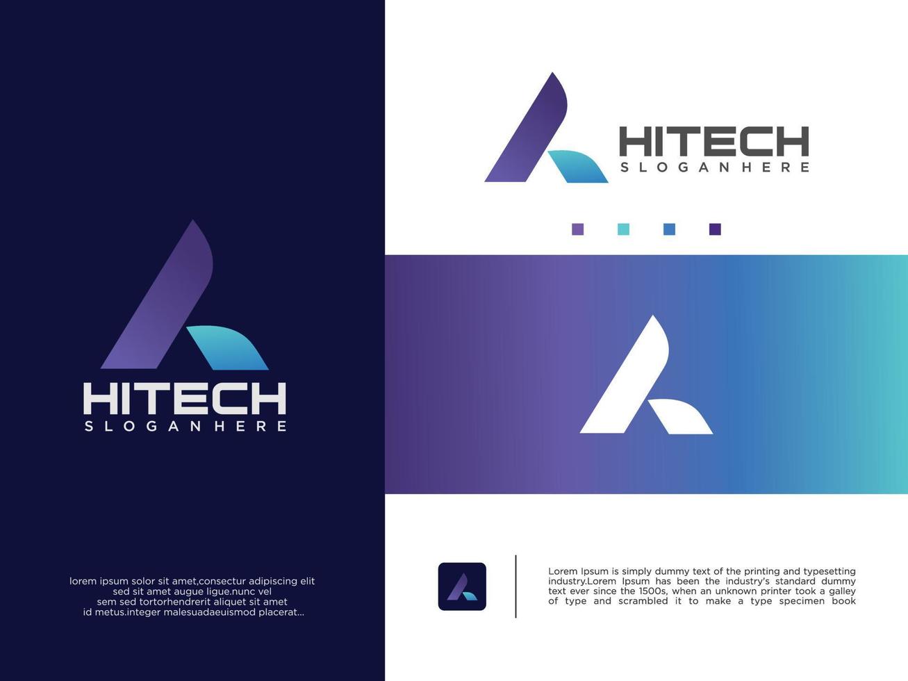 Triangle Letter A Tech Logo abstract design vector template Linear style. Initial A Tech Logo Business. Alphabet A Logo Digital Technology Hi-tech Science Maze