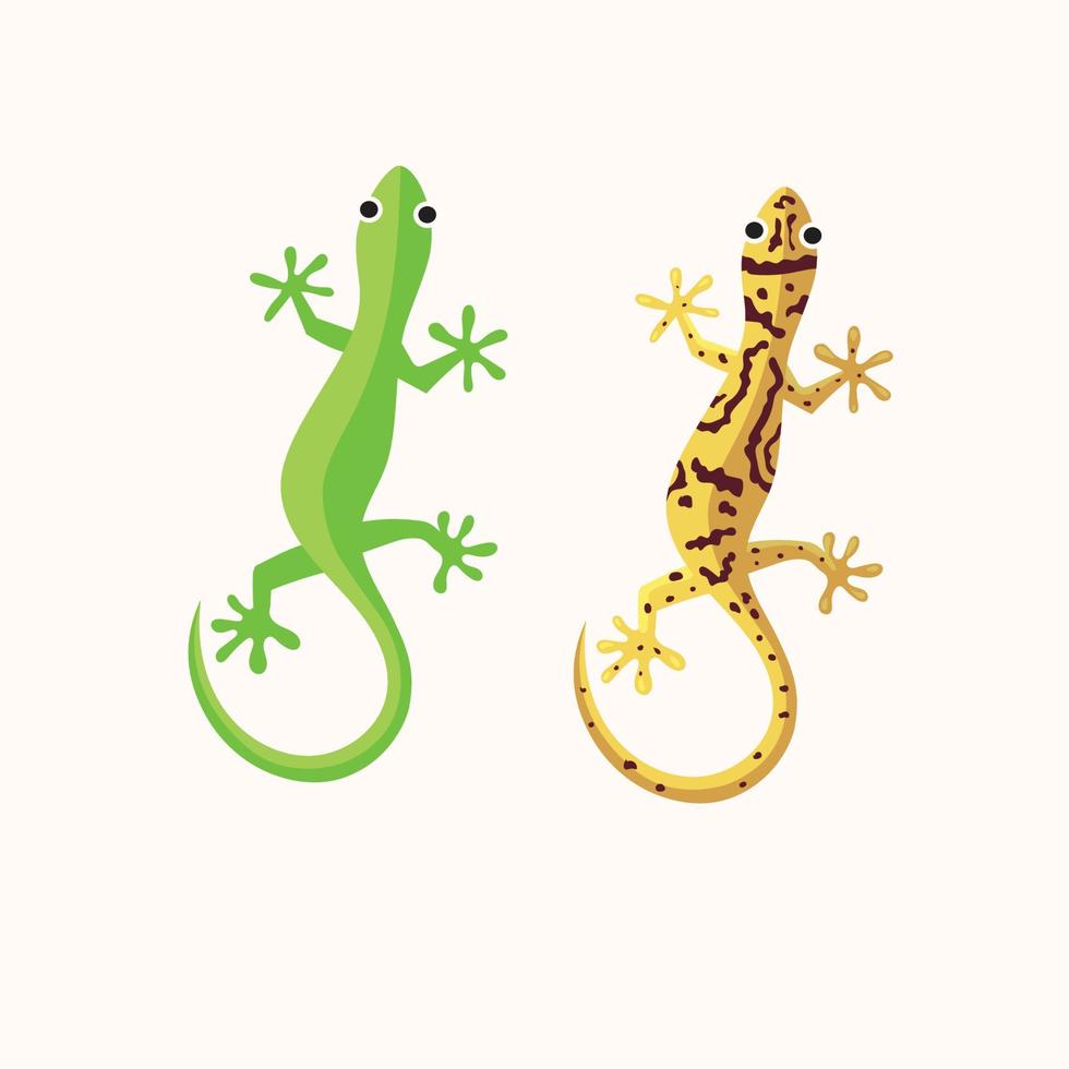 Ilustración de vector de gecko o lagarto