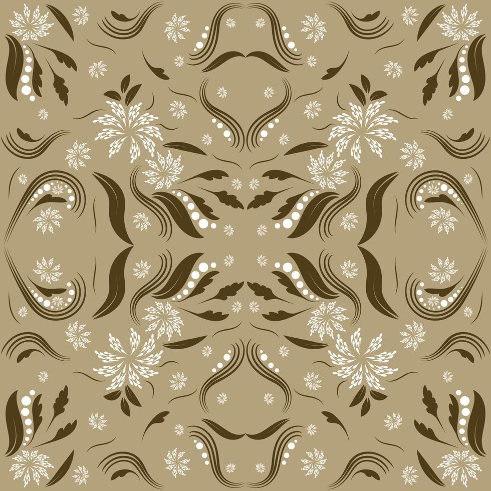 Folk flowers print Floral pattern Ethnic art vector
