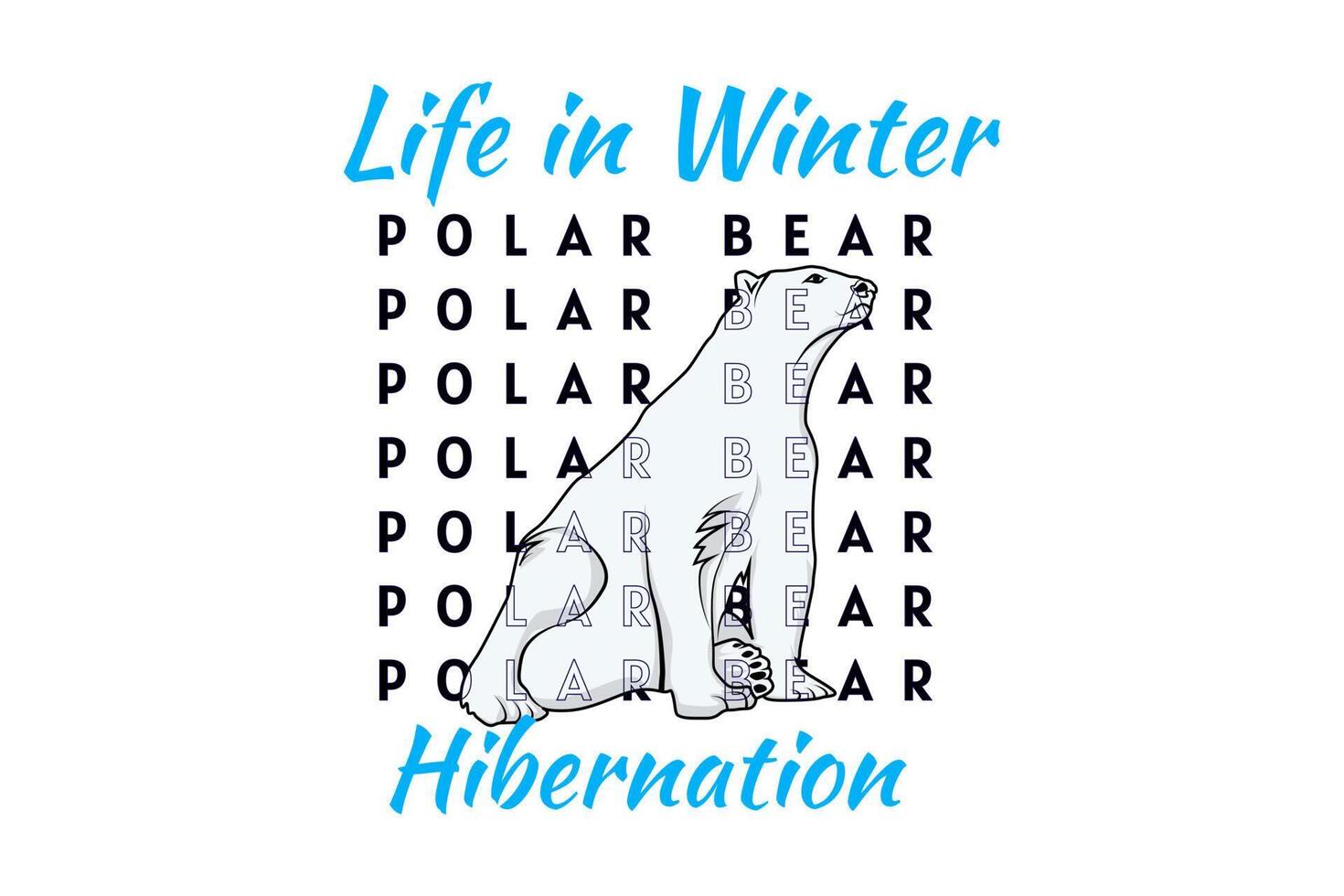 life in winter retro design vector