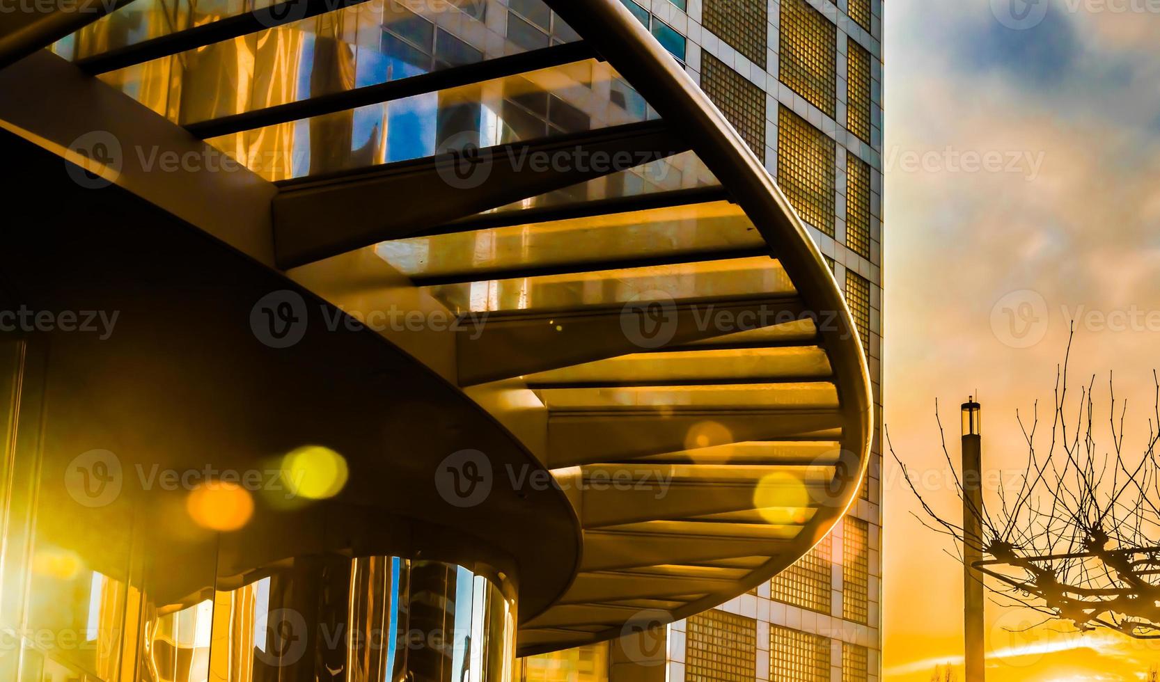 Arch canopy of modern building photo