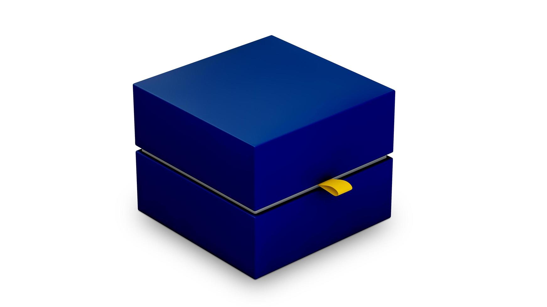 blue box mockup photo