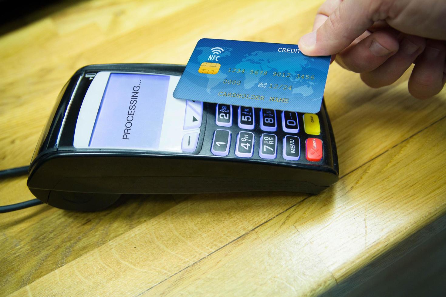 Payment with nfc system photo