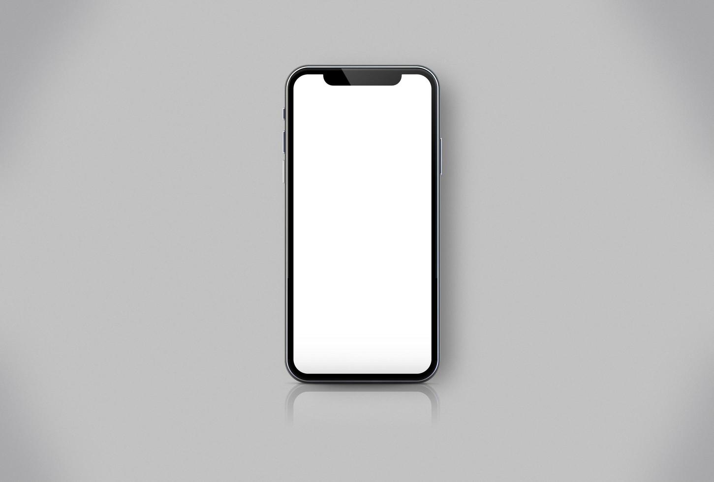maqueta de teléfono inteligente aislado foto
