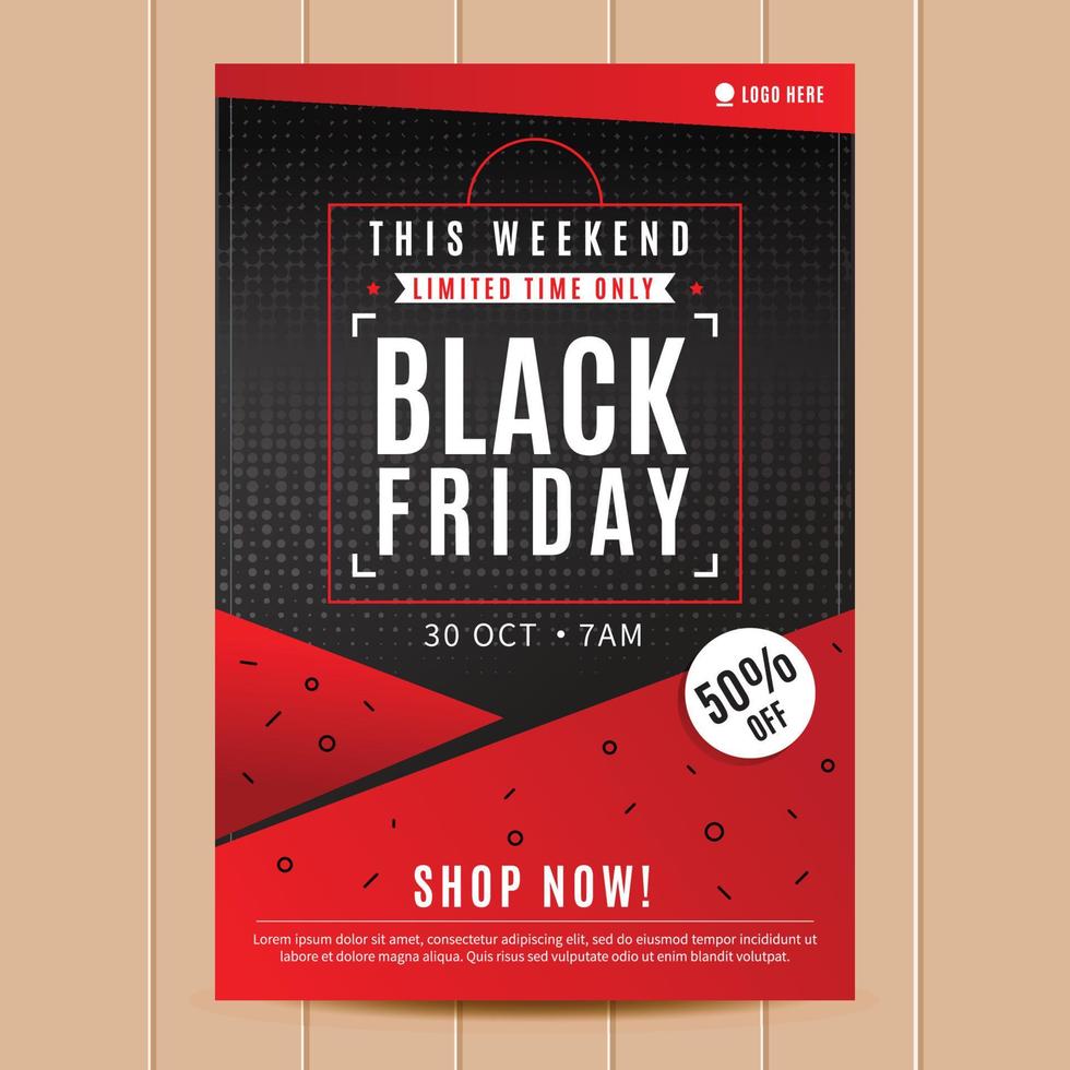Black Friday Poster Template vector