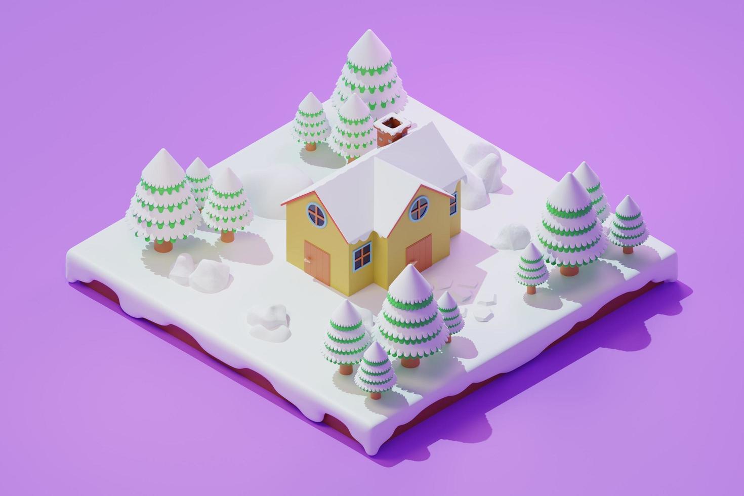 isometric design illustration with christmas and new year concept photo