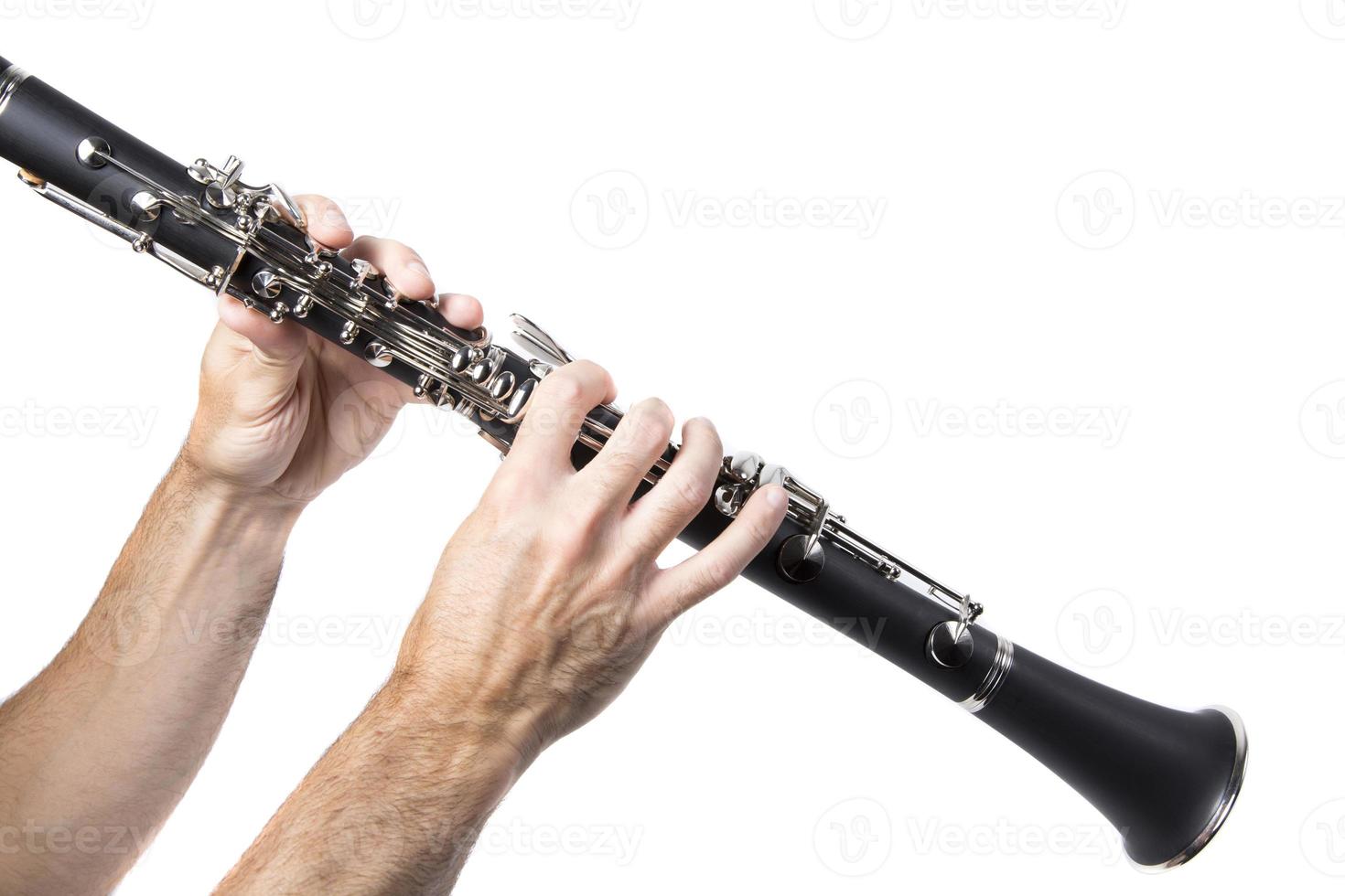 Man playing clarinet photo