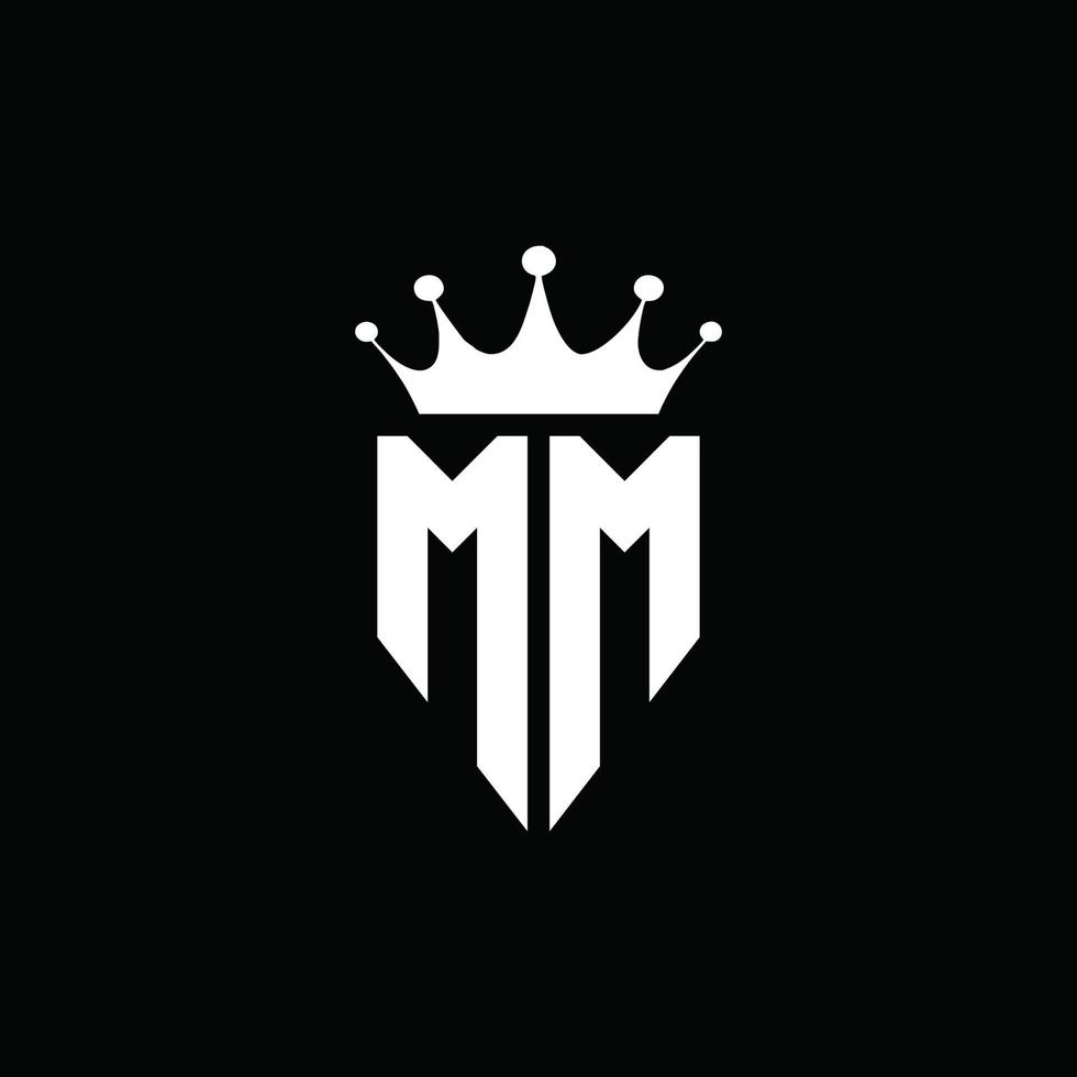MM logo monogram emblem style with crown shape design template 4283876  Vector Art at Vecteezy