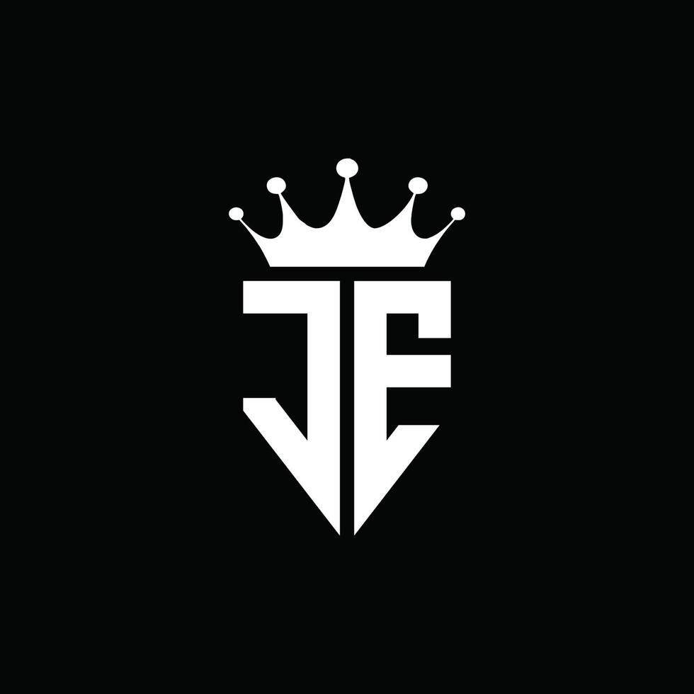 JE logo monogram emblem style with crown shape design template 4283886 JE logo monogram emblem style with crown shape design template 4283886