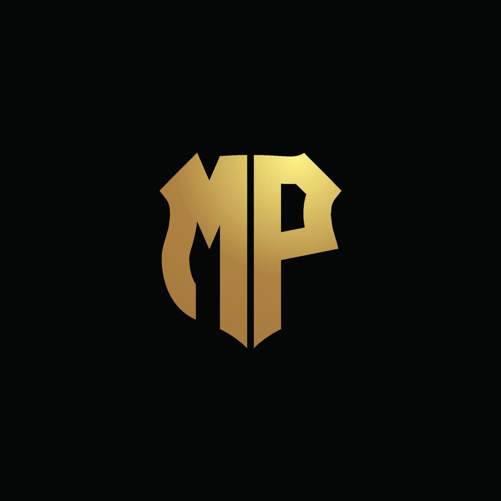 Monogram MP Logo Design By Vectorseller