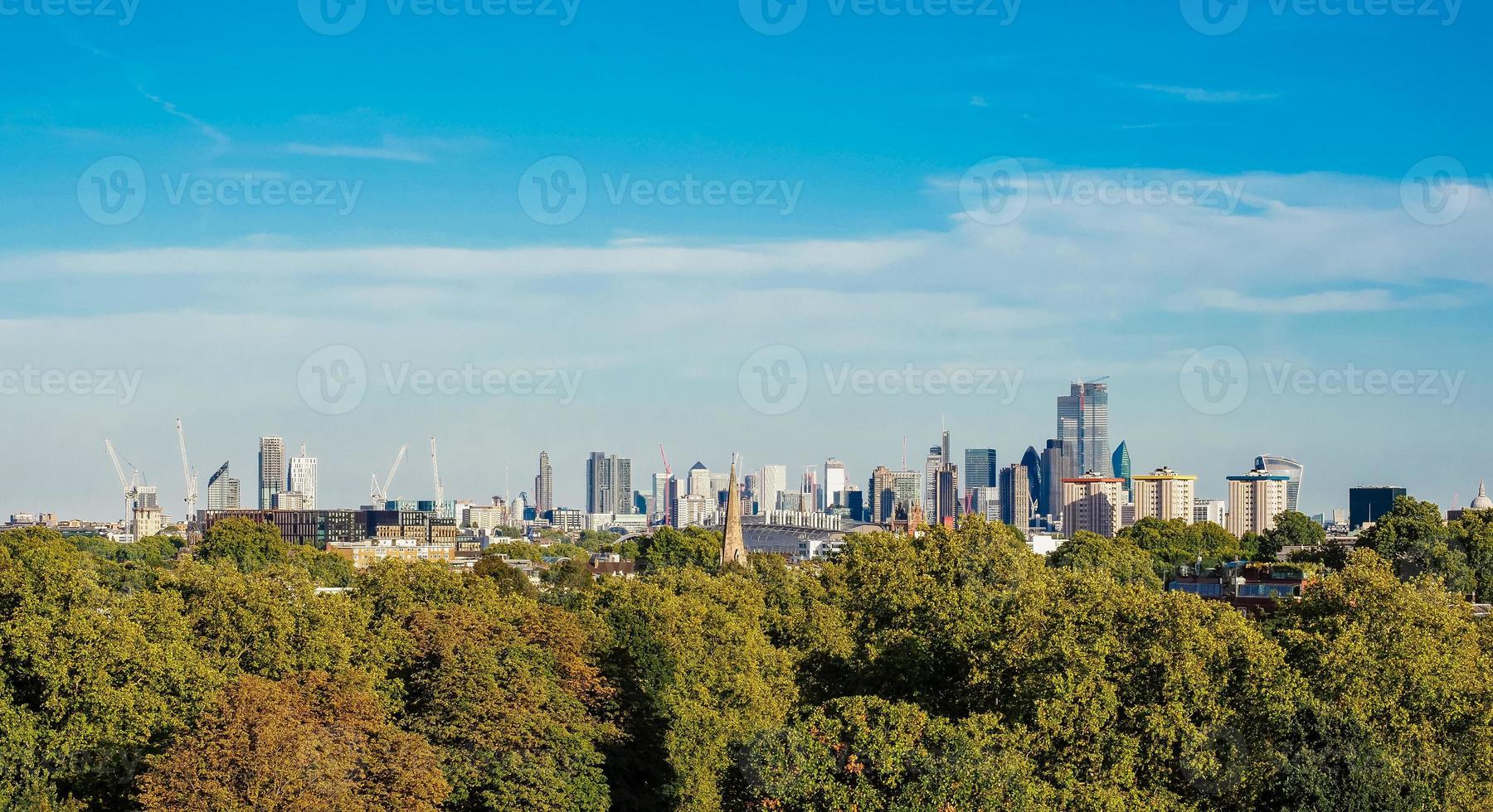 View of London skyline photo