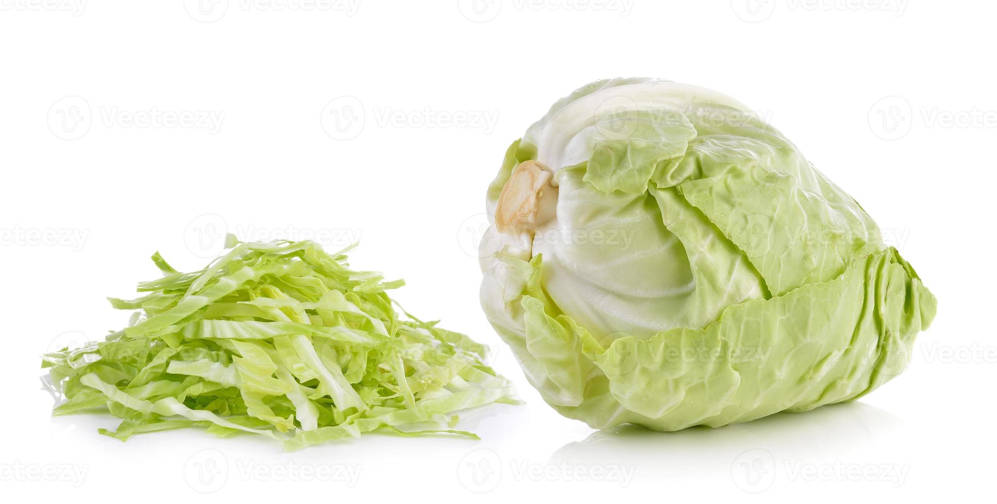 cabbage on white background photo