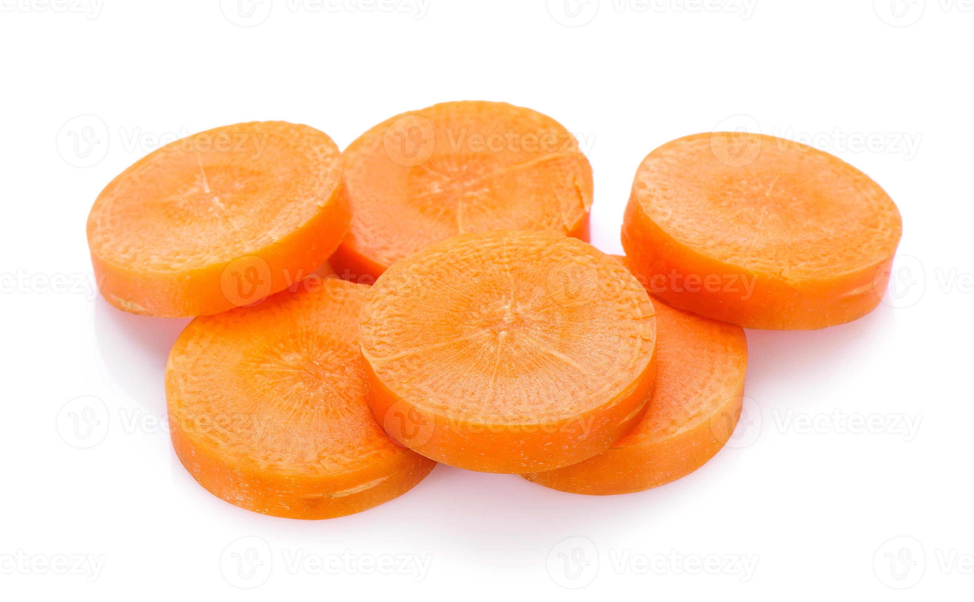 carrot slices isolated on white background 4287891 Stock Photo at Vecteezy