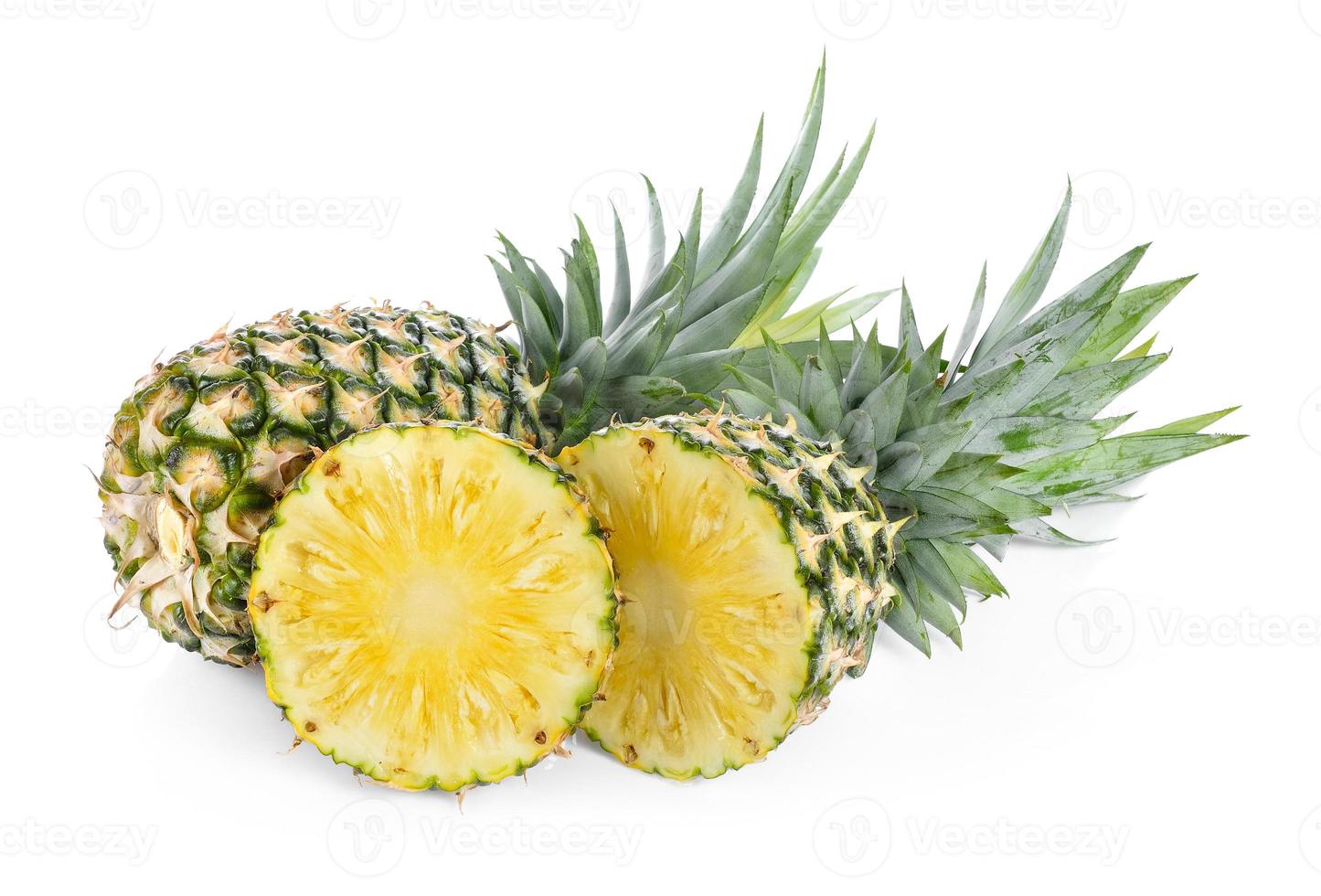 pineapple on white background photo